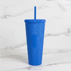 Starbucks China 2022 Matte Klein Blue Studded Tumbler  24oz Cold Cup NWT Rare